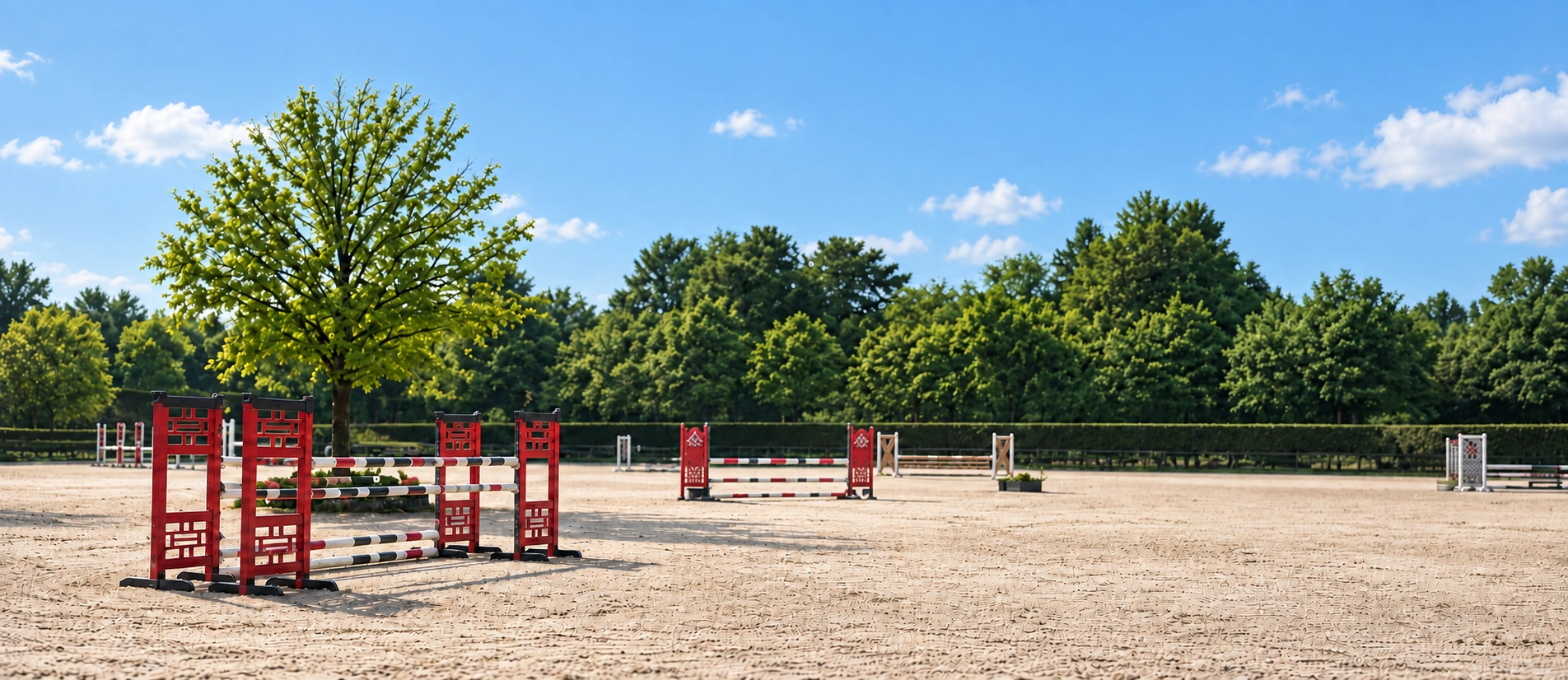 Reitplatz der Anlage von HS Sportpferde
